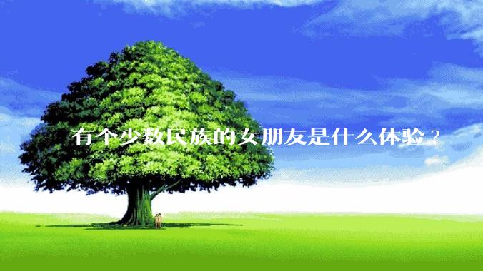 有个少数民族的女朋友是什么体验?